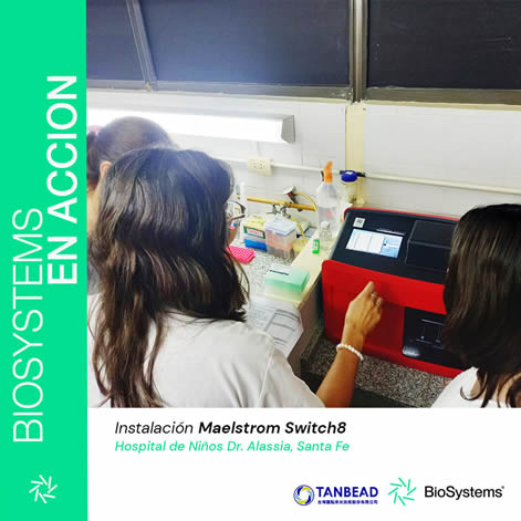 Instalación y capacitación del extractor automático de ácidos nucleicos Maelstrom Switch 8 de TANBead